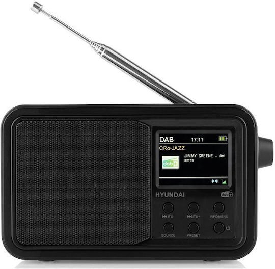 Hyundai PR 650 BTDAB Portable Radio Battery DAB+ with Bluetooth Black