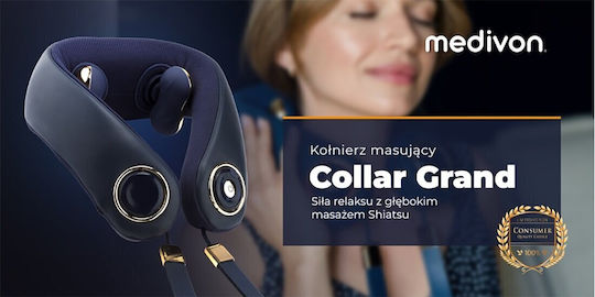 Medivon Dispozitiv de masaj pentru gât Albastră