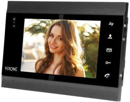 Virone Drahtlos Video-Türsprechanlage-Set Wi-Fi Black