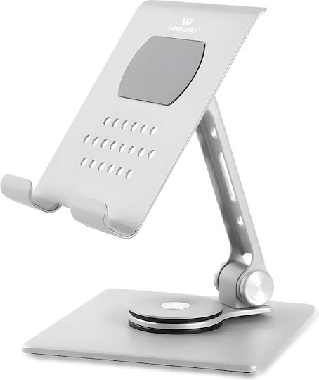 Leewello Desk Stand for Mobile in Silver color 783158-Ασήμι