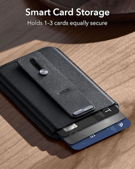 ESR MagSafe Θήκη Καρτών Magnetic Wallet HaloLock σε Μαύρο χρώμα