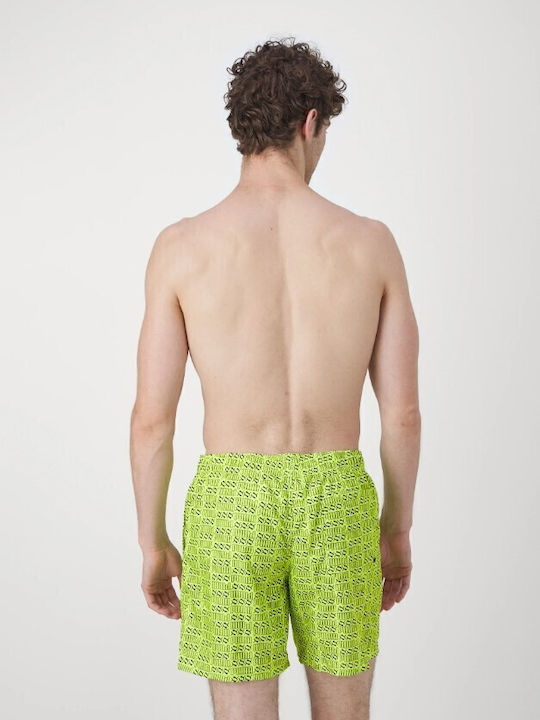PUMA Costum De Baie Bărbați Pantaloni Scurți Galbeni