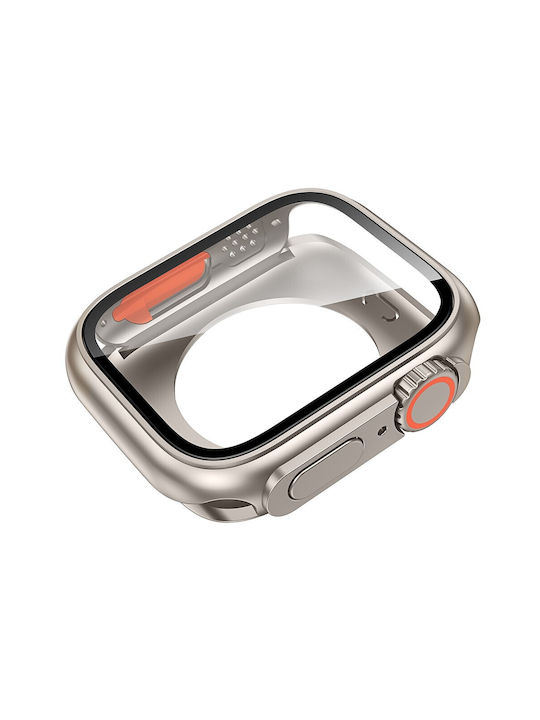 Plastikhülle mit Glas Starlight für Apple Watch 41mm
