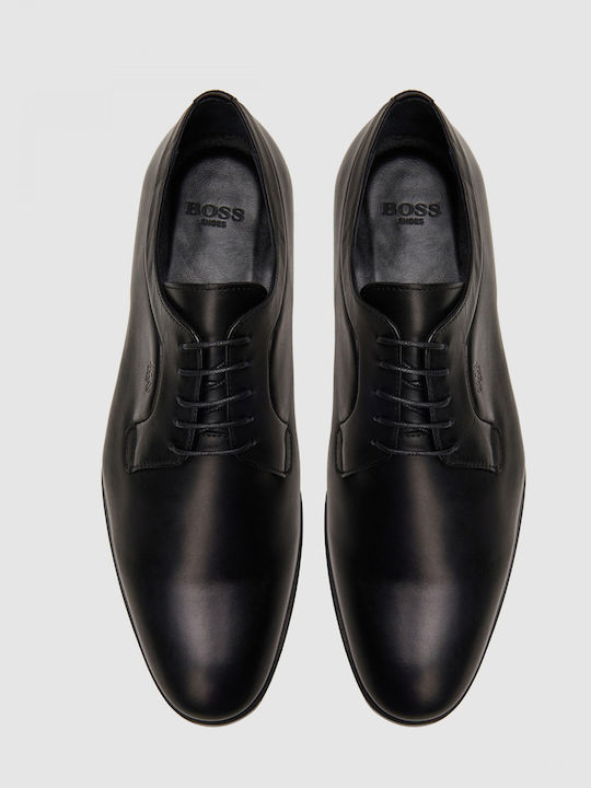 Boss Shoes Δερμάτινα Ανδρικά Σκαρπίνια Μαύρα
