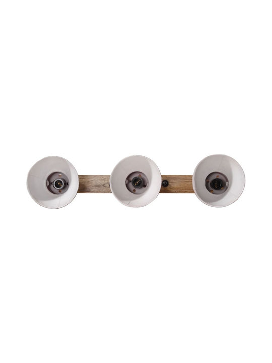 vidaXL Lamp Wall with Socket E27 Bronze 65x25cm