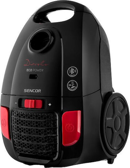 Sencor SVC 6001BK-EUE3 Ηλεκτρική Σκούπα 700W με Σακούλα 3lt Μαύρη