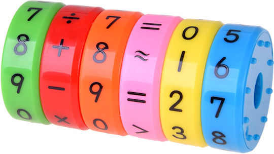 Jokomisiada Math Cylinder Εκπαιδευτικό Παιχνίδι Γράμματα & Αριθμοί για 3+ Ετών