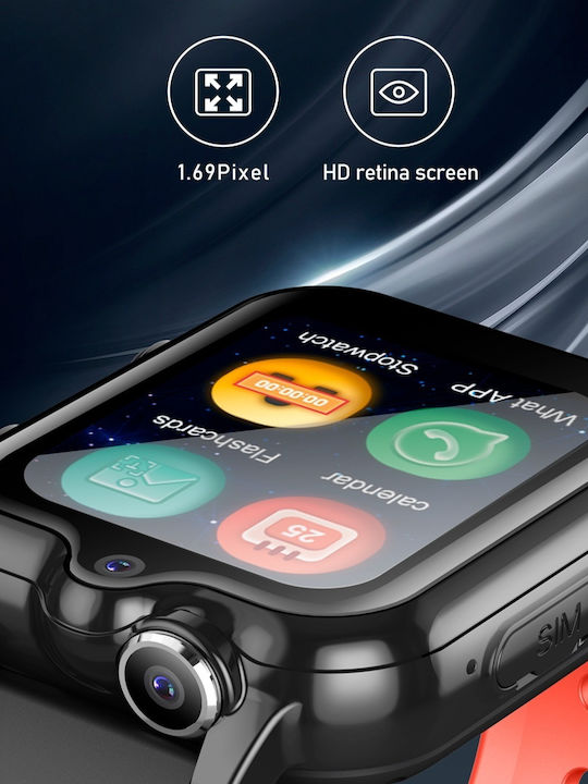 Wonlex Παιδικό Smartwatch Kt18 Pro με Κάμερα Μπλε
