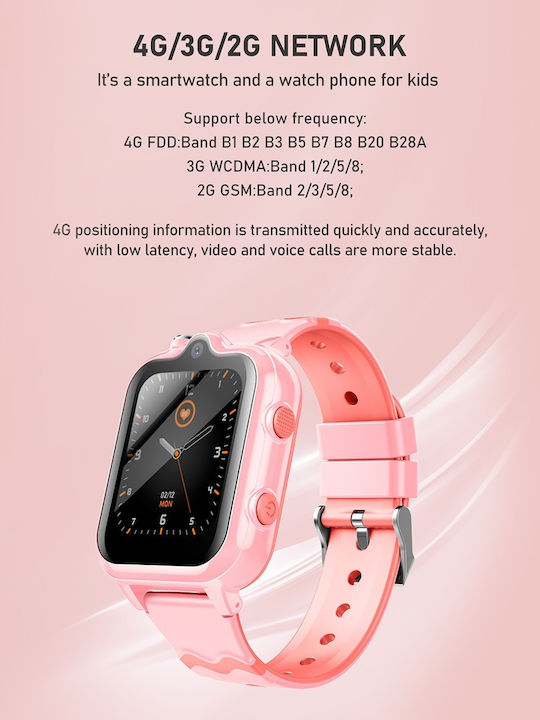 Wonlex Παιδικό Smartwatch Kt18 Pro με Κάμερα Μπλε