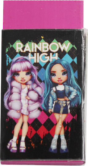 Gim Rainbow High Set de Papetărie pentru Copii cu Creion, Așcutitoare, Radieră, Caiet de Notițe și Riglă