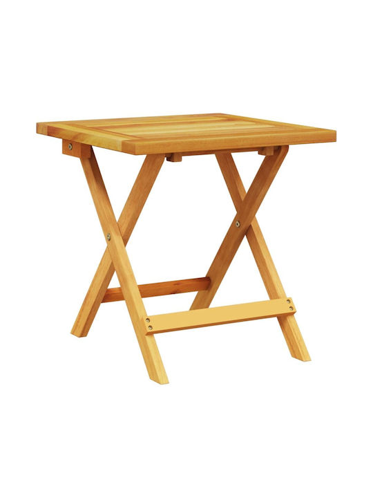 Deckchair Wooden with Cushion & Wheels Brown with Table 200x68x30cm.