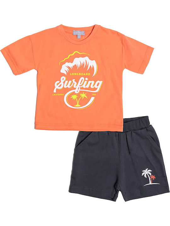 Kinder-Set mit Shorts Sommer 2Stück Orange
