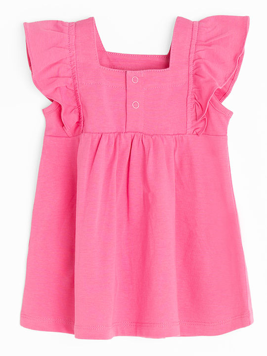 Set Rochii pentru Copii Cu mâneci scurte Fuchsia