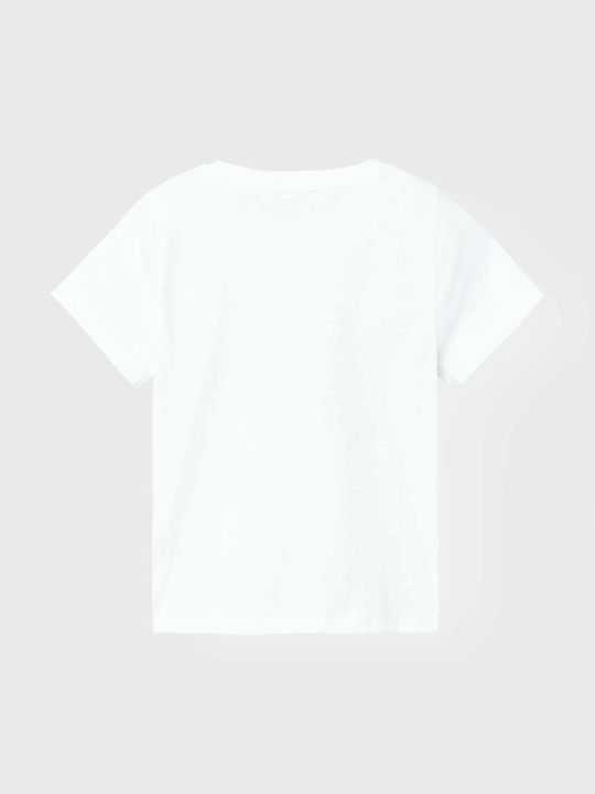 Name It Kids Crop Top Short Sleeve White