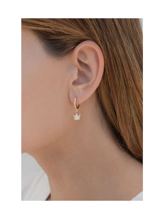 Kritsimis Earrings Hoops made of Silver Gold Plated