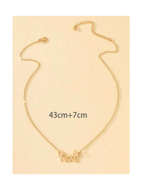 Tatu Moyo Necklace Family Gold Plated