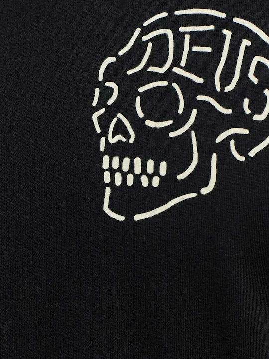 Venice Skull T-shirt Μαυρο