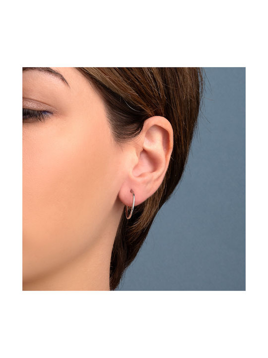 George Art Jewels Earrings Hoops made of Silver