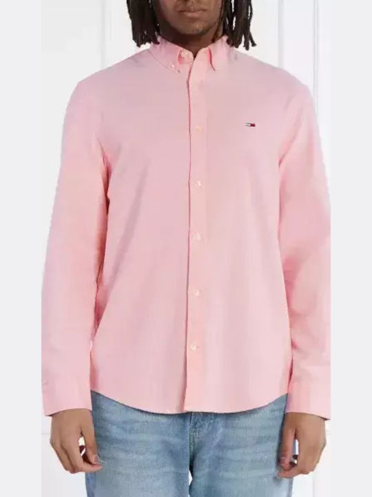 Tommy Hilfiger Oxford Βαμβακερό Πουκάμισο Ροζ Tommy Hilfiger Oxford Βαμβακερό Πουκάμισο Ροζ