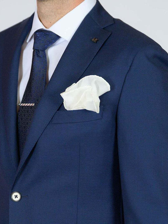 Winter Men's Groom's Blue Suit