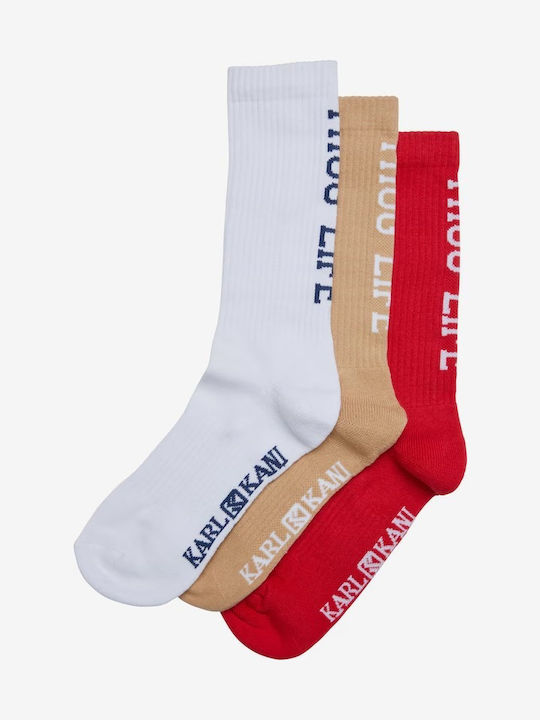 Karl Kani Socks White/red/sand 3Pack