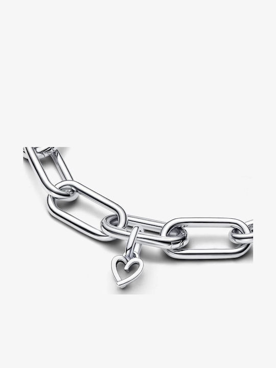 Pandora ME Freehand Herz Mini Hängen Charm aus Silber