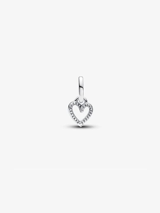 Pandora ME Freehand Herz Mini Hängen Charm aus Silber