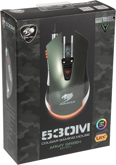 Cougar 3M530WOG.0001 RGB Gaming Mouse 4000 DPI Green
