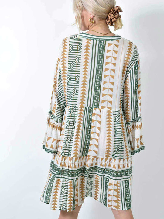 Potre Feminin Caftan de Plajă Green