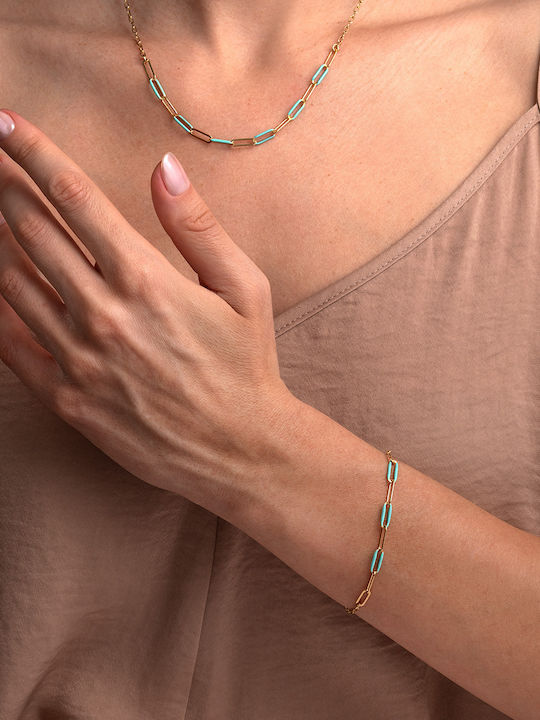 George Art Jewels Дамско Гривна от Сребърен Златно