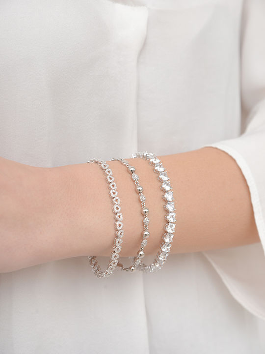 Kritsimis Damen Armband aus Silber mit Zirkon