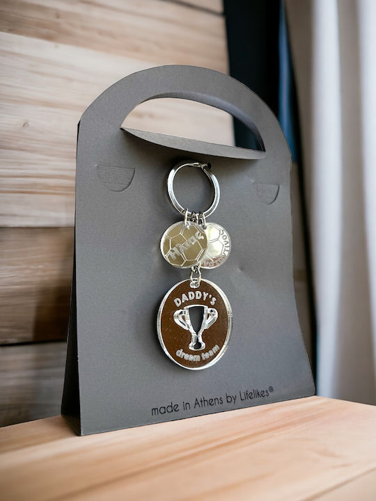 LifeLikes Handmade Keychain Daddy's Dream Team