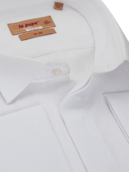 La Pupa Men's Shirt Cotton White