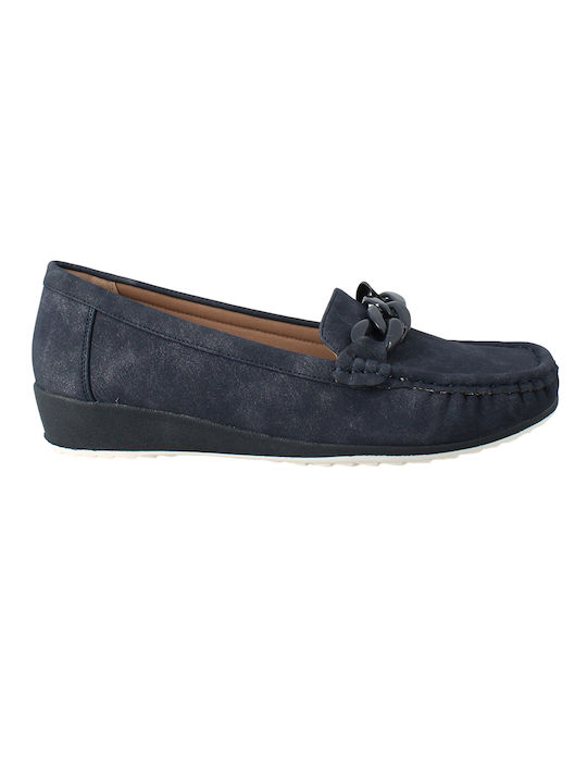 Antrin Women's Moccasins in Blue Color