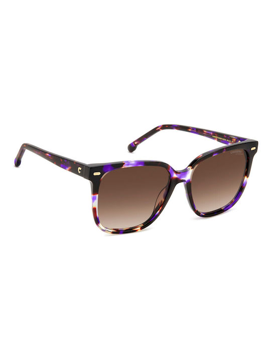 Carrera Women's Sunglasses with Multicolour Tartaruga Plastic Frame and Brown Gradient Lens 3002/S HKZHA