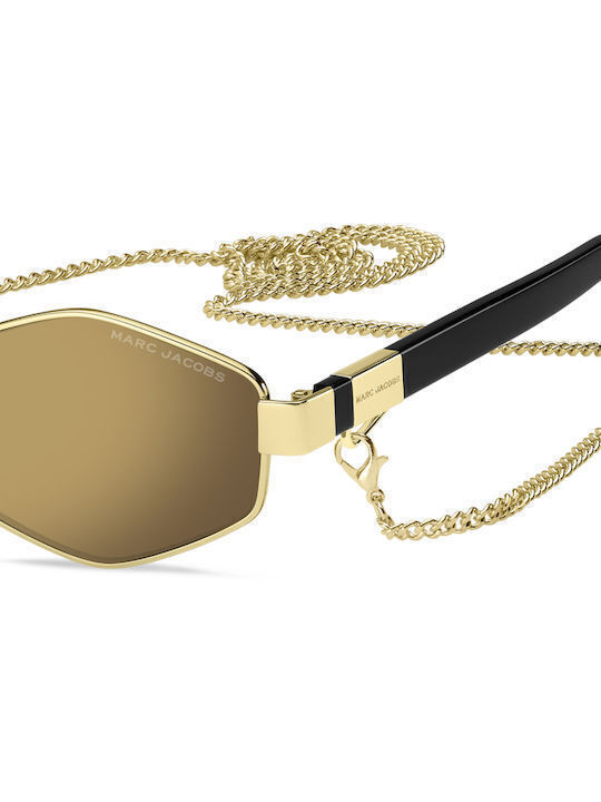 Marc Jacobs Sonnenbrillen mit Gold Rahmen und Gold Spiegel Linse MARC 496/S-RHLVP