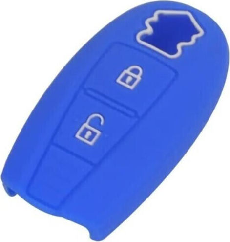 Car Key Cover Case made of with 2 Buttons for Smart / Suzuki in Black Color