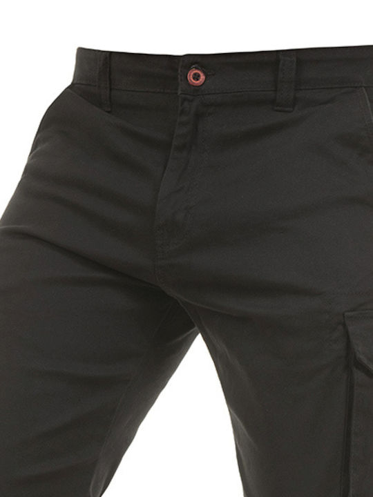 MBLK Men's Trousers Cargo Elastic Black