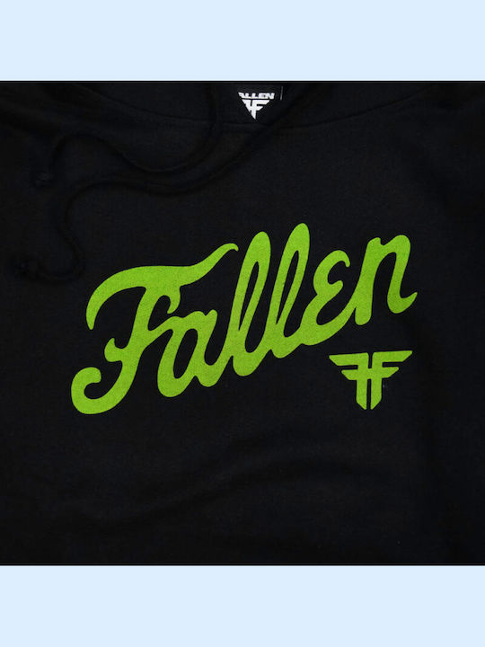 FALLEN Bărbați Fallen Fury Hoodie - BLACK/LIME - 41110137