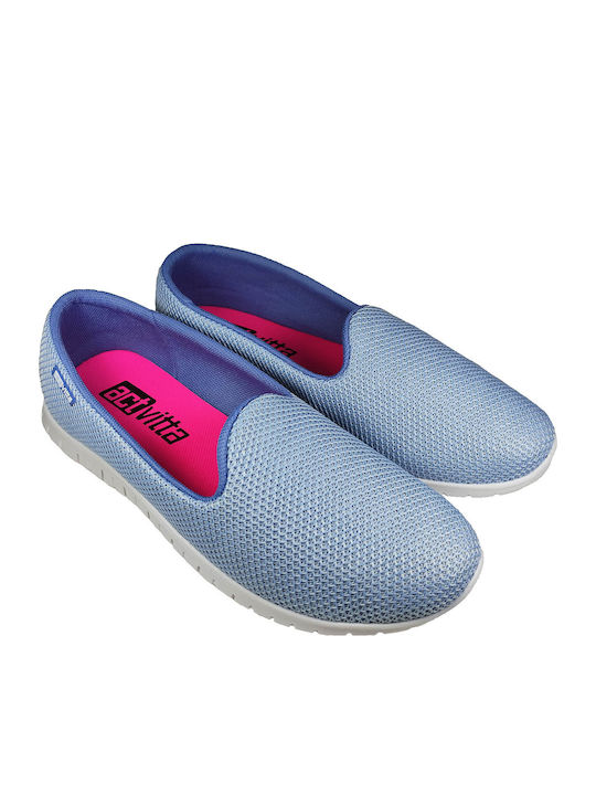 Women's Canvas Slip-Ons Light Blue