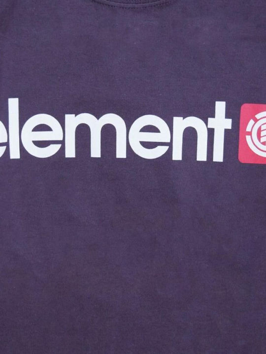 ELEMENT Kids Kinder Logo-Langarmshirt - PLUM - 02TSC1ELPP-PLUM