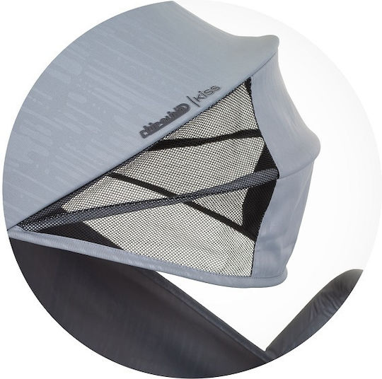 Chipolino Kiss Καρότσι Μωρού Kατάλληλο για Nεογέννητο Ash Grey 6.2kg