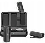 Ulanzi UW-MIC 20P Set Drahtlos Mikrofon Πέτου, Clip On für Handy