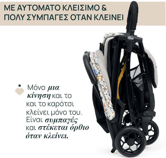 Chicco Glee Baby Stroller Suitable for Newborn Joking Beige 5.9kg