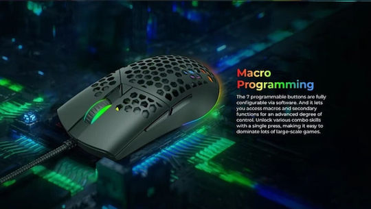 Havit MS1036 RGB Gaming Mouse 7200 DPI Black