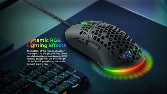 Havit MS1036 RGB Gaming Mouse 7200 DPI Black