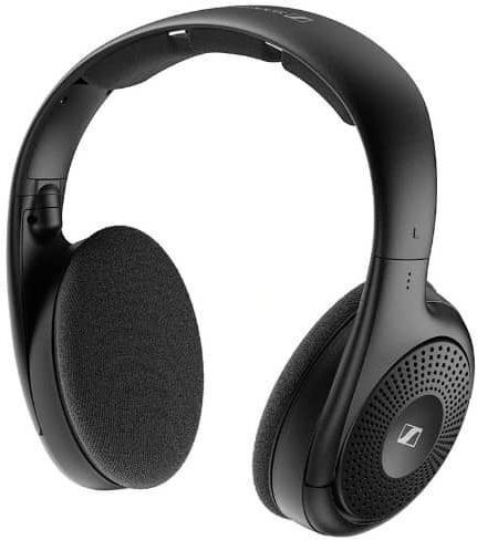 Sennheiser RS 120-W Kabellos / Kabelgebunden Über Ohr Kopfhörer mit 20 Stunden Betriebszeit und Quick Charge Schwarz