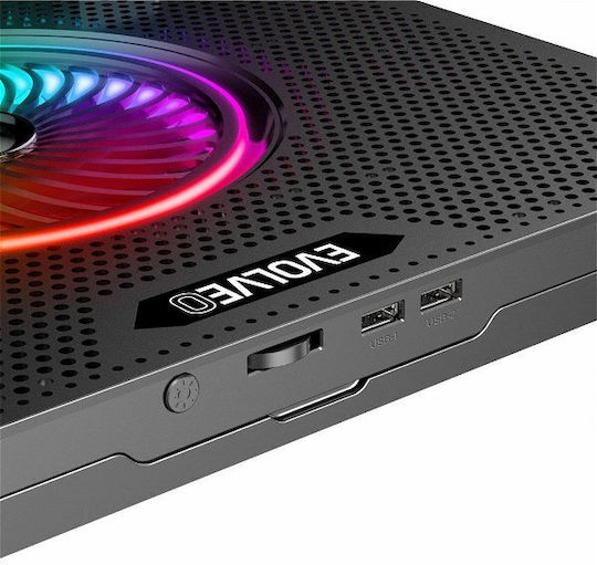 Evolveo Ania Pad de răcire pentru Laptop până la 17" cu 5 Ventilatoare și Iluminare