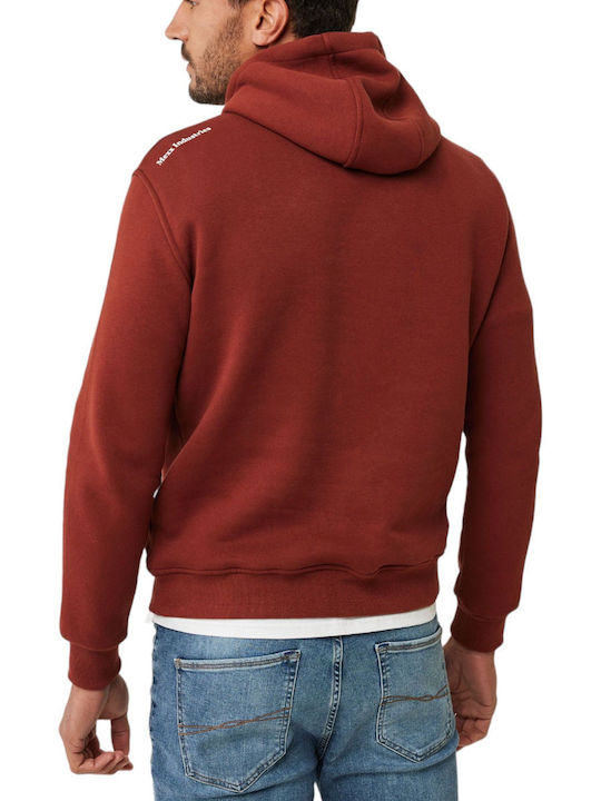 Mexx Herren Sweatshirt mit Kapuze und Taschen Braun