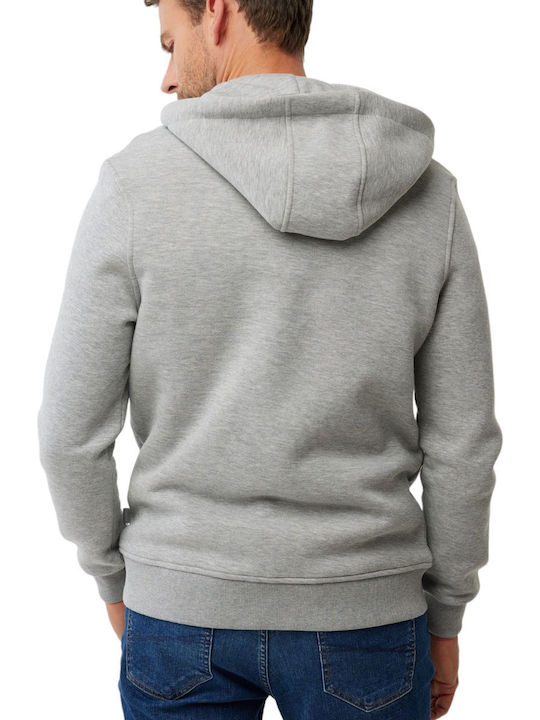 Mexx Men's Sweatshirt Jacket with Hood Gray